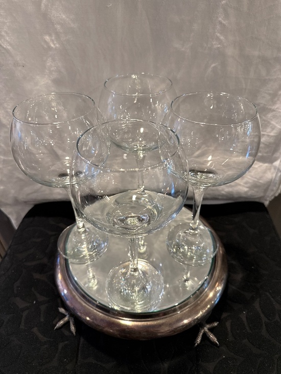 Vintage Other - Vintage set of four Grand balloon Wine goblet